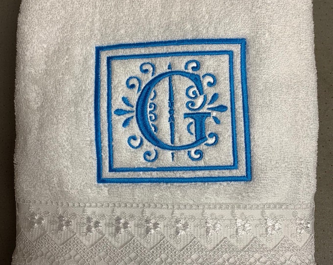 Elegant Initial Towel