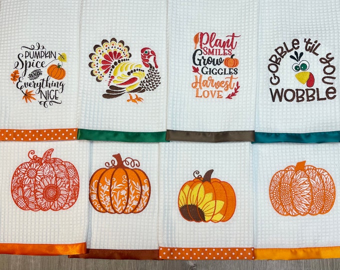Fall, Thanksgiving Kitchen Towels