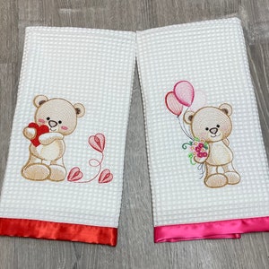 Valentine Bear Kitchen Towel