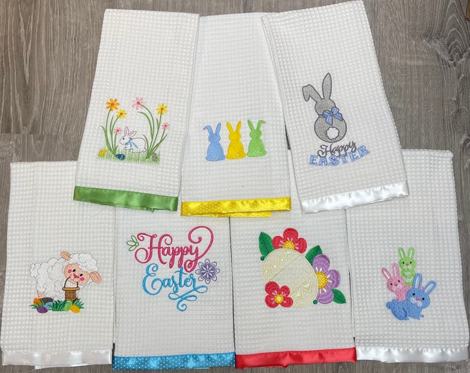 Happy Easter kitchen towels