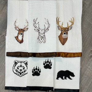 Bear or Deer Kitchen Towel