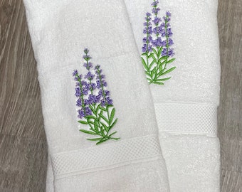 Lavendel badhanddoeken, lavendelkleurige handdoeken