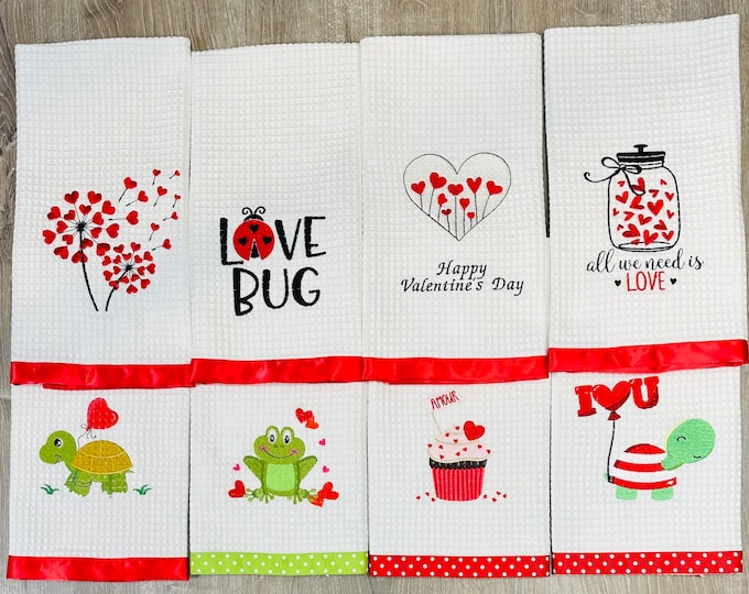 Valentine's Day Kitchen Towels