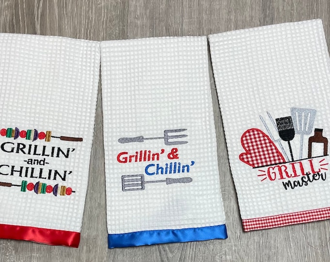 Grill Master Kitchen Towel, Grillin and chillin