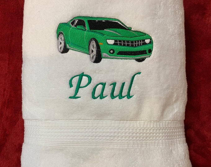 Sport Car Bath Towel