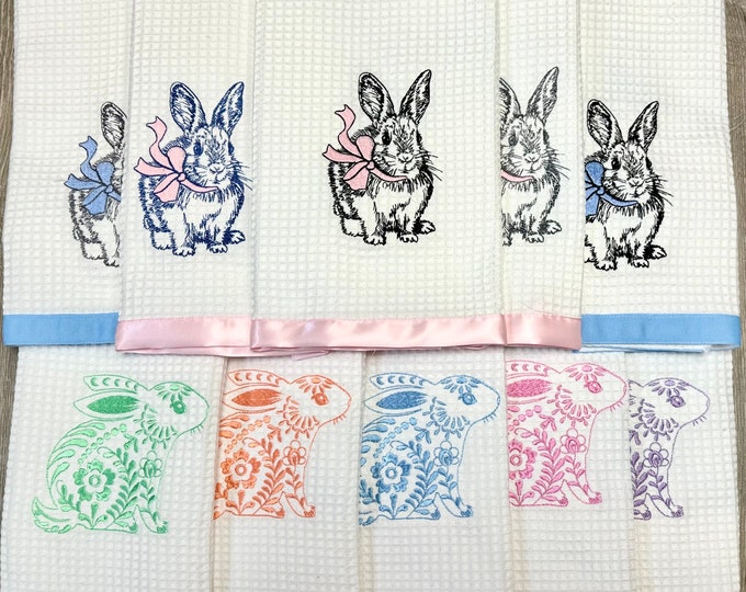 Easter - Spring Bunny Kitchen Towels