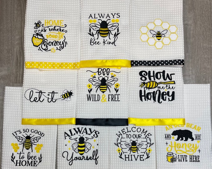 Bee , Honey Kitchen Towels