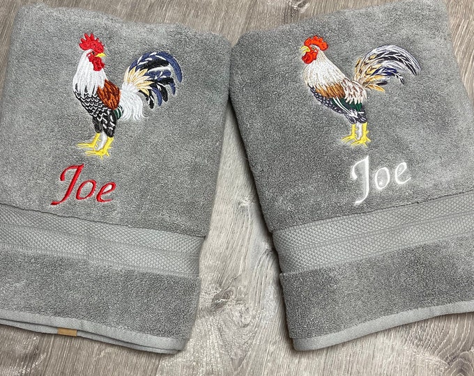 Rooster Bath Towel