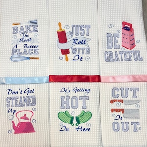 Kitchen Pun Themed Kitchen Towels