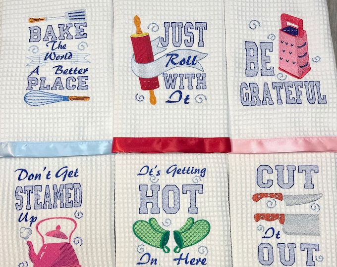 Kitchen Pun Themed Kitchen Towels