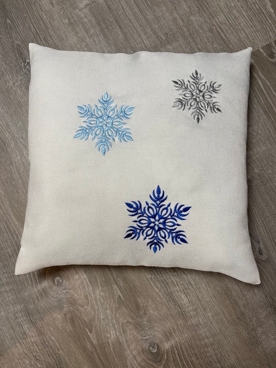 Snowflake pillow cheap