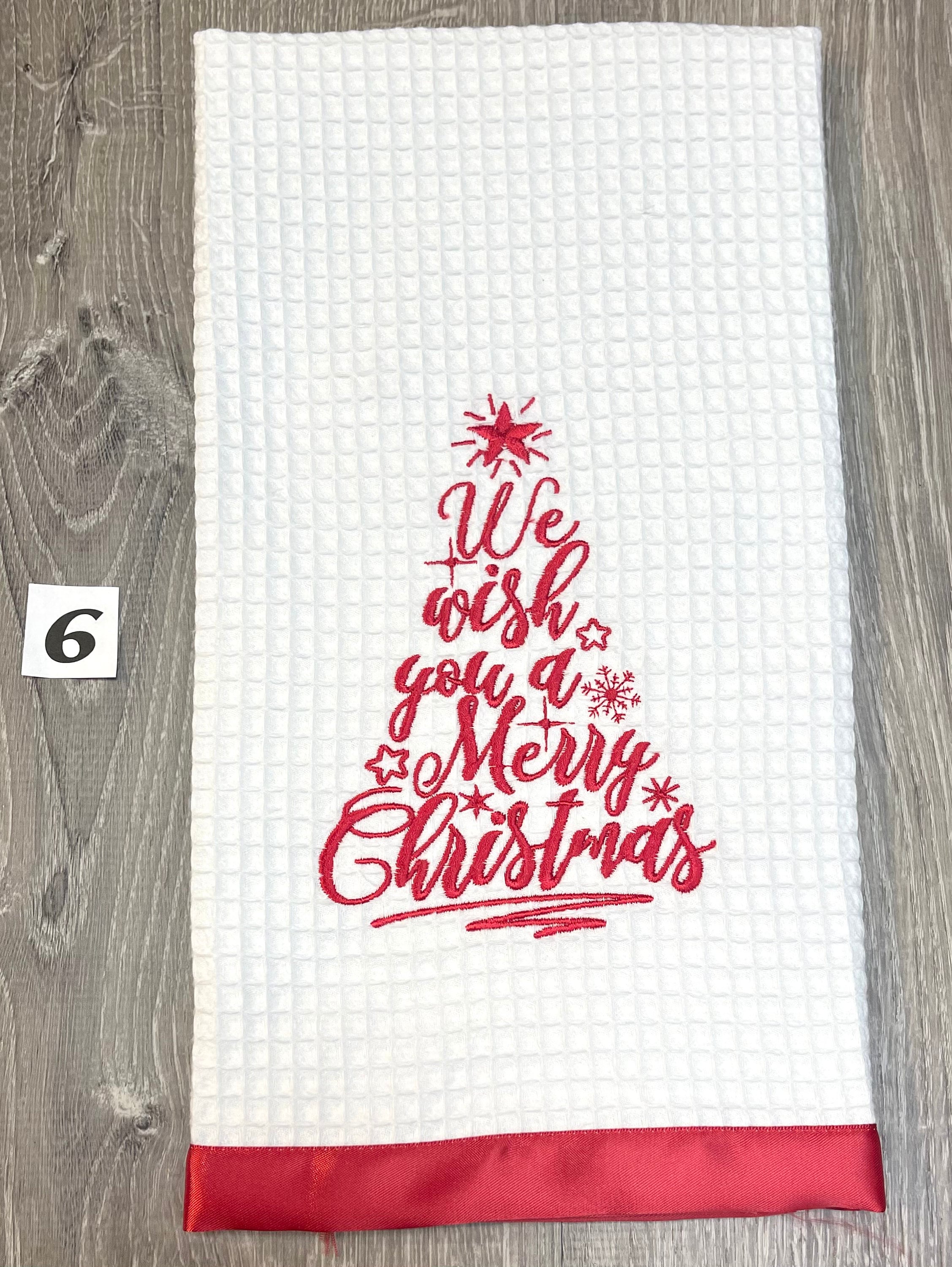 DIY Christmas Kitchen Towels - My Blessed Life™