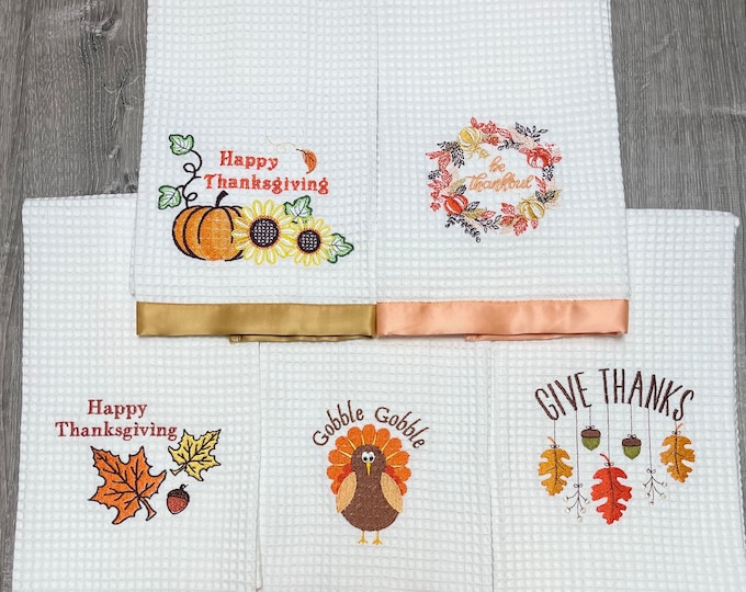 Happy Thanksgiving Kitchen Towels