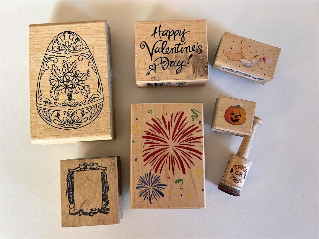 Holiday Rubber Stamps Etsy