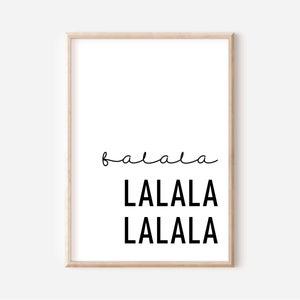 Falalala Druck, minimalistischer Weihnachtsdruck, Weihnachten druckbar, Weihnachten druckbare Wandkunst, Falala Druck, minimalistischer Urlaub Dekor