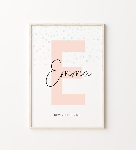 Custom Initial Print Name Printable Personalized Name Print - Etsy