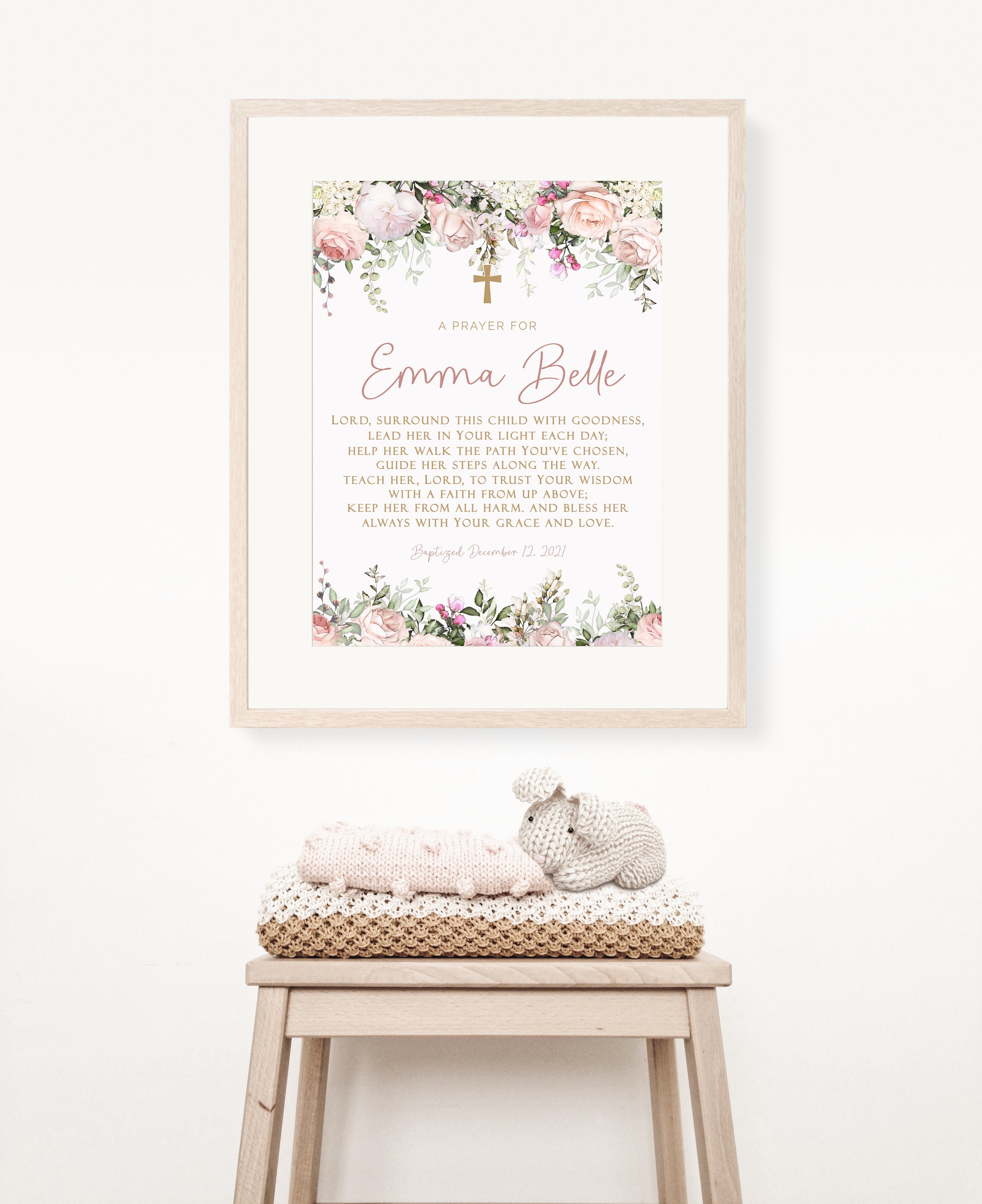 Baptism Print Personalized Baptism Print I Promise To - Etsy