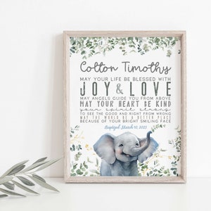 Taufe Druck, personalisierter Druck, individueller Druck zur Taufe,Taufgeschenk Junge, Möge dein Leben gesegnet sein,Taufgeschenk zum selbst ausdrucken