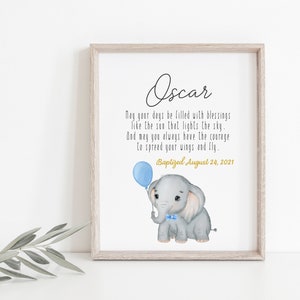 Taufaufdruck, personalisierter Aufdruck zur Taufe, individueller Aufdruck zur Taufe, Geschenk zur Taufe für Jungen, Aufdruck Taufe, druckbares Geschenk zur Taufe
