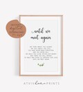Until we meet again, Printable Poem Sign Memorial, Because Someone We Love Is In Heaven, In Memory Of, Memorial Quote Print, memorial sign product logo