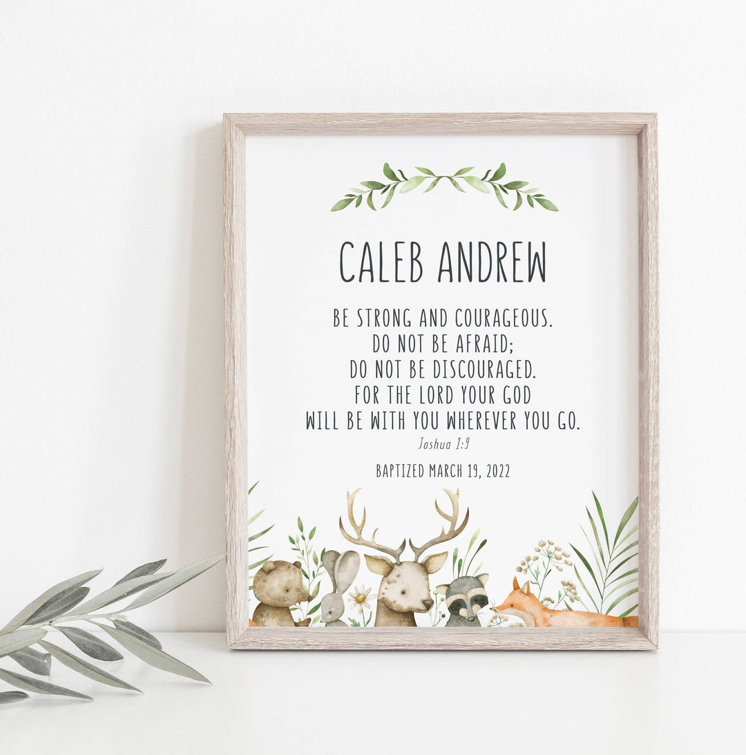 Baptism Print, Personalised Baptism Print, Custom Name Baptism Print ...