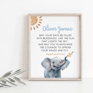 Taufaufdruck, personalisierter Aufdruck zur Taufe, individueller Aufdruck zur Taufe, Geschenk zur Taufe für Jungen, Aufdruck Taufe, druckbares Geschenk zur Taufe