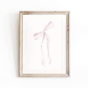 Douce petite fille, impression noeud fille, noeud imprimable, art mural pour chambre d&#39;enfant, noeud rose pour chambre d&#39;enfant, décoration rose pour chambre de bébé, noeud rose, coquette