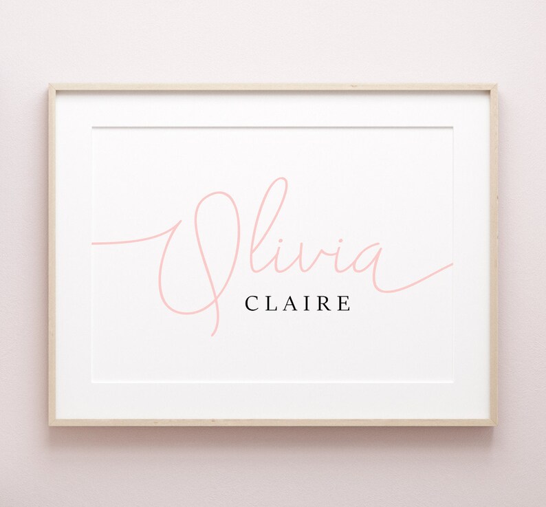 Custom Name Print Name Printable Personalized Name Print Etsy