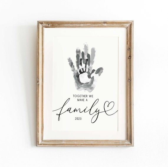 Personalised Family Handprint Print Family Hand Print Kit Included Handprint  Art Custom Family Keepsake New Family Gift -  Sweden