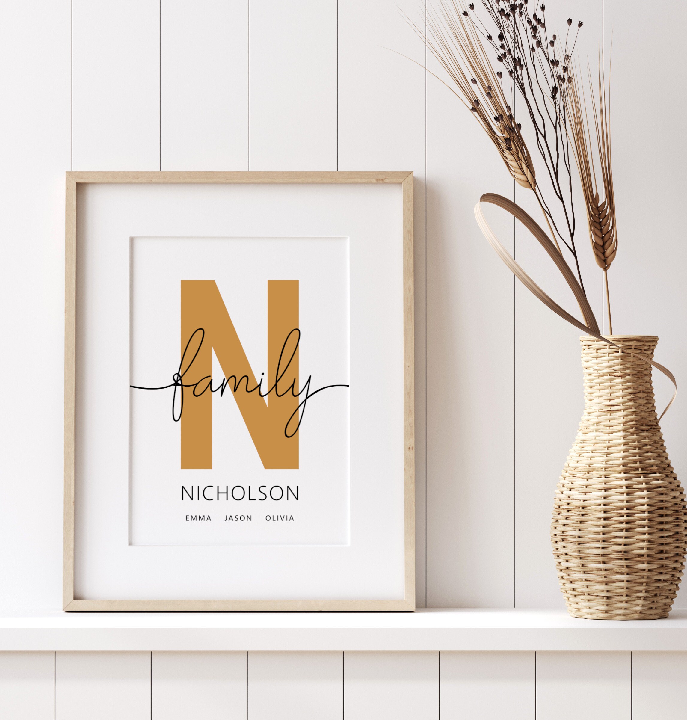 Personalized Family Print, Personalized Family Poster, Family Print ...