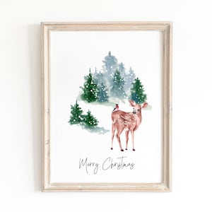 Christmas tree print, Christmas tree print, Christmas tree printable, Holiday wall art, printable Christmas wall art, Christmas printable