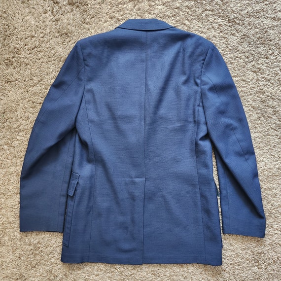 Manteau De Sport Vintage Palm Beach Bleu à Carreaux - 2 Boutons, Très Bon état
