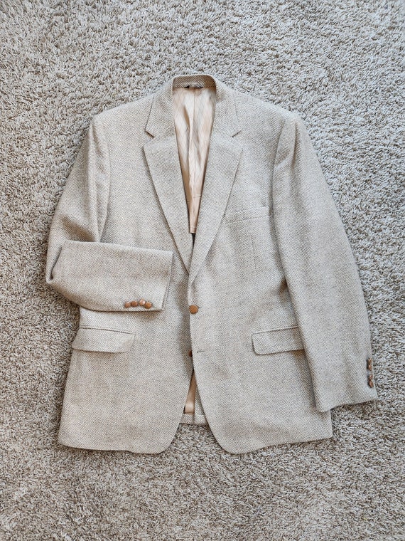 Vintage Tweed Sport Coat Jacket 1960s Men's 44L Lo