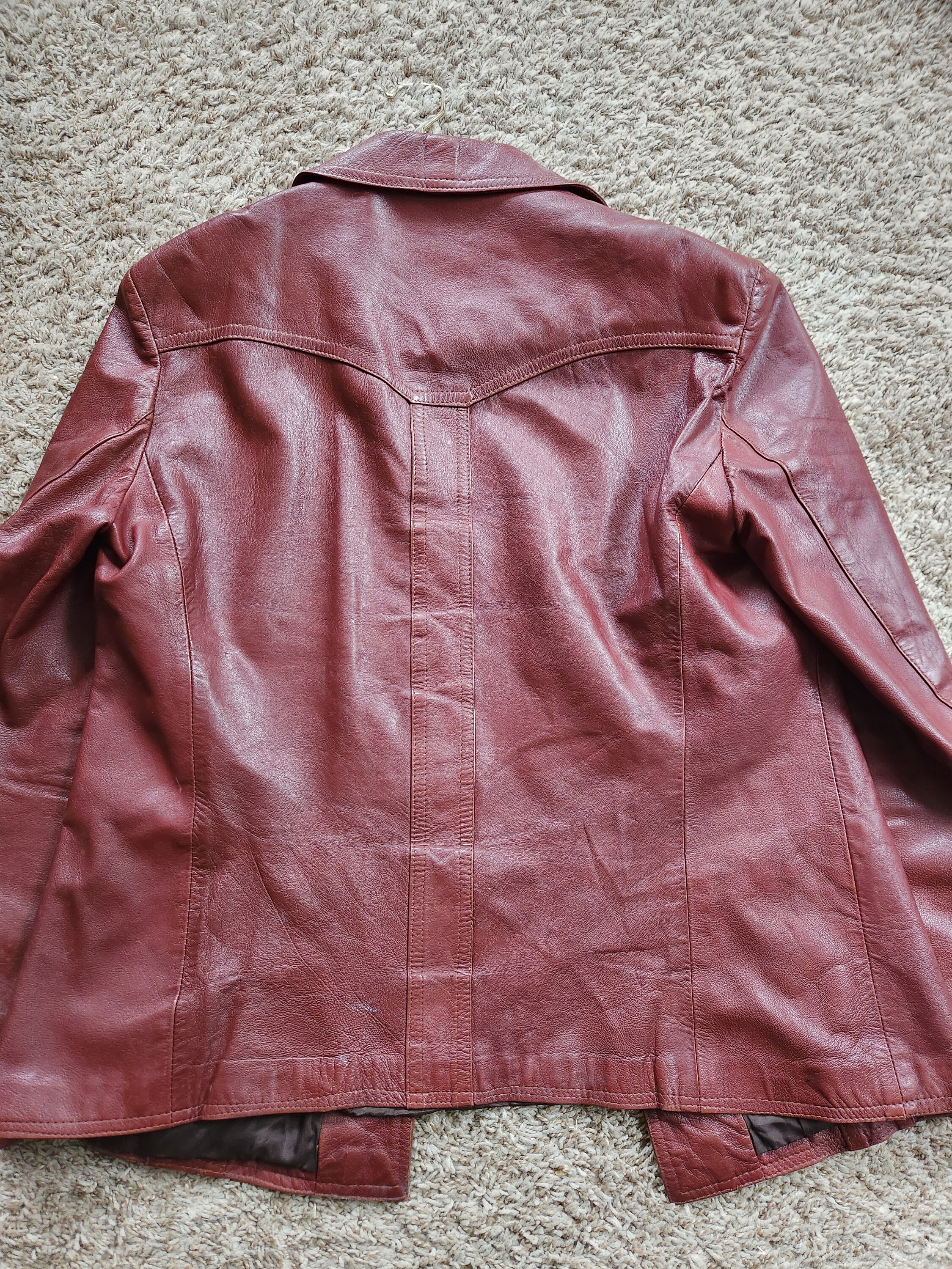 West Germany Retro Leather Jacket | Men's 44R (large) | Moto
