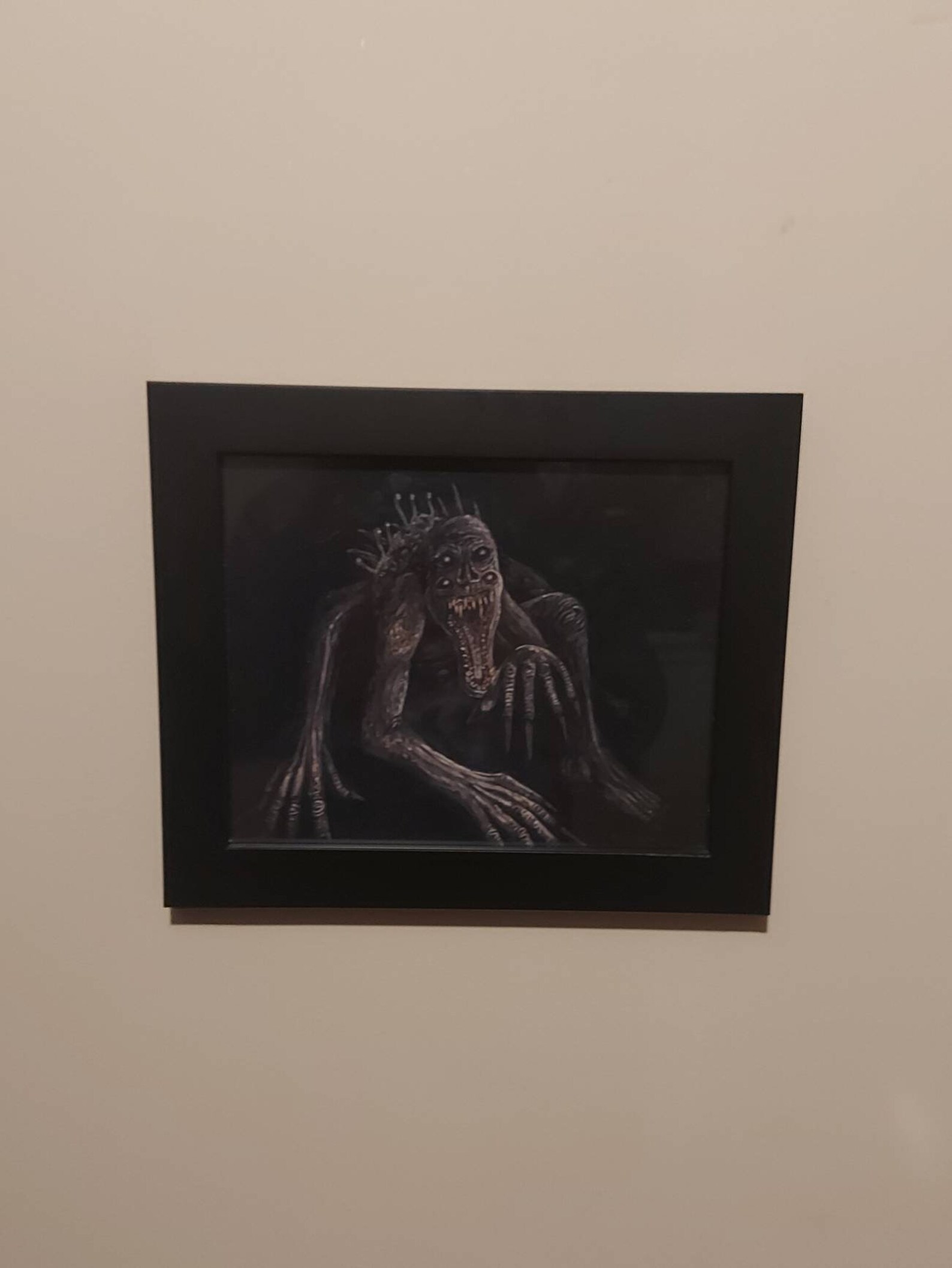 Monster print horror art print horror wall art scary wall Etsy