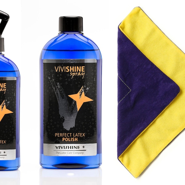 Vivishine Spray and Refill Set includes with Viviwipe polishing Cloth