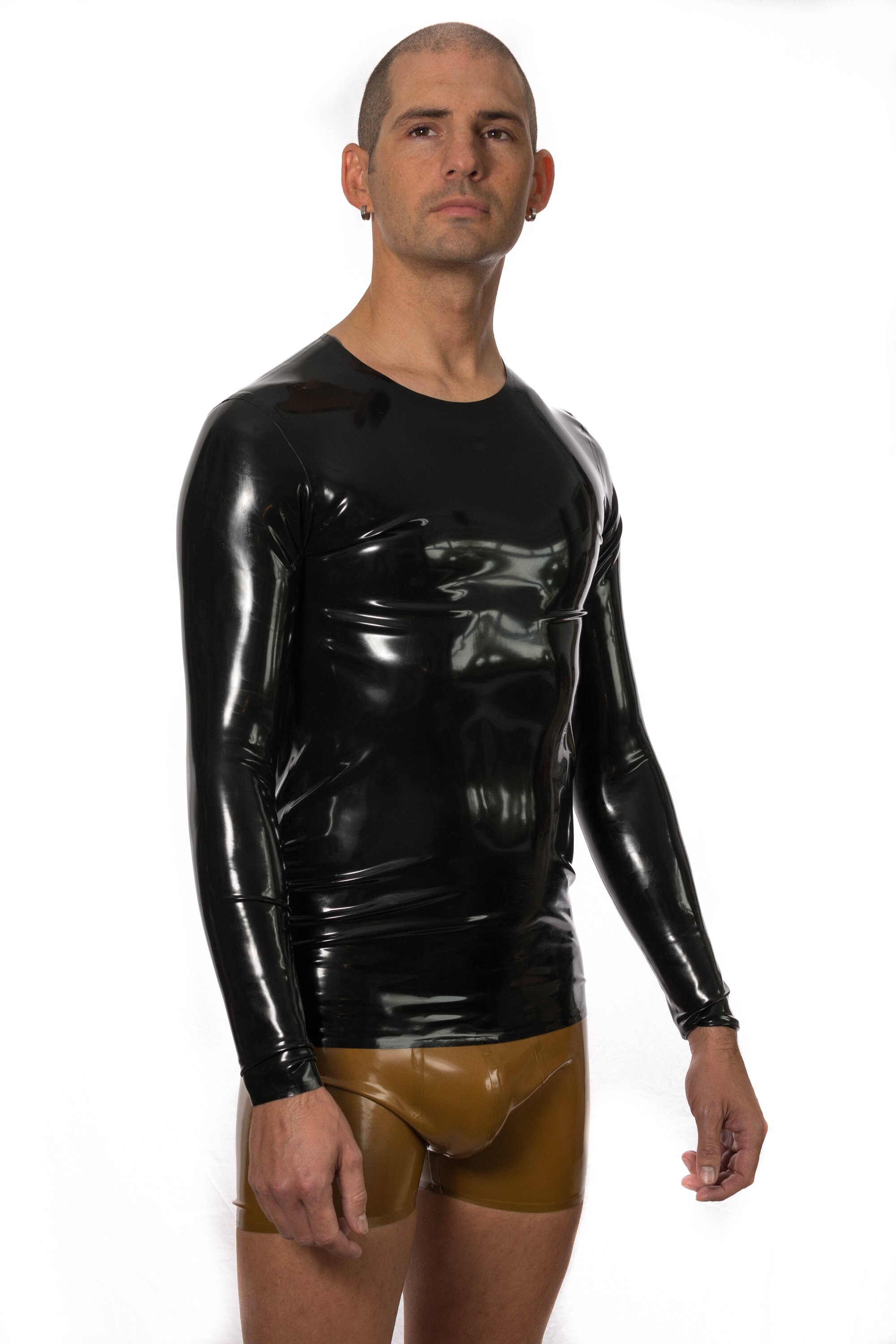 Image of Dimo Long Sleeve Latex T Shirt