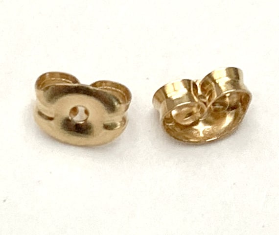 14 kt Gold filled  Earring backings  10 pack 5 mm for  pierced post  GF jewelry making  earring supplies