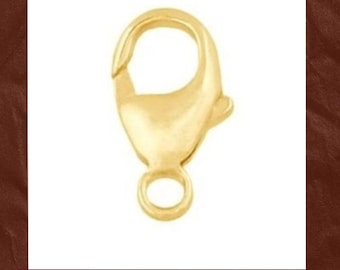 14K Gold Filled Lobster Claw Clasp With Ring - 5.2x13.5mm Jewelry Making Clasp, Secure Closure For Bracelets & Necklaces - View #13