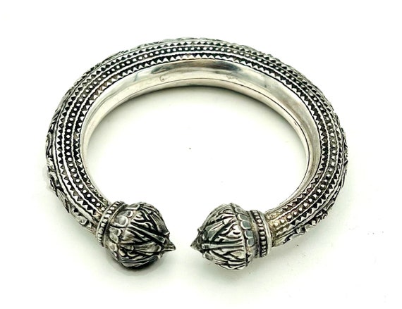 Vintage old Chinese export heavy chunky sterling … - image 4