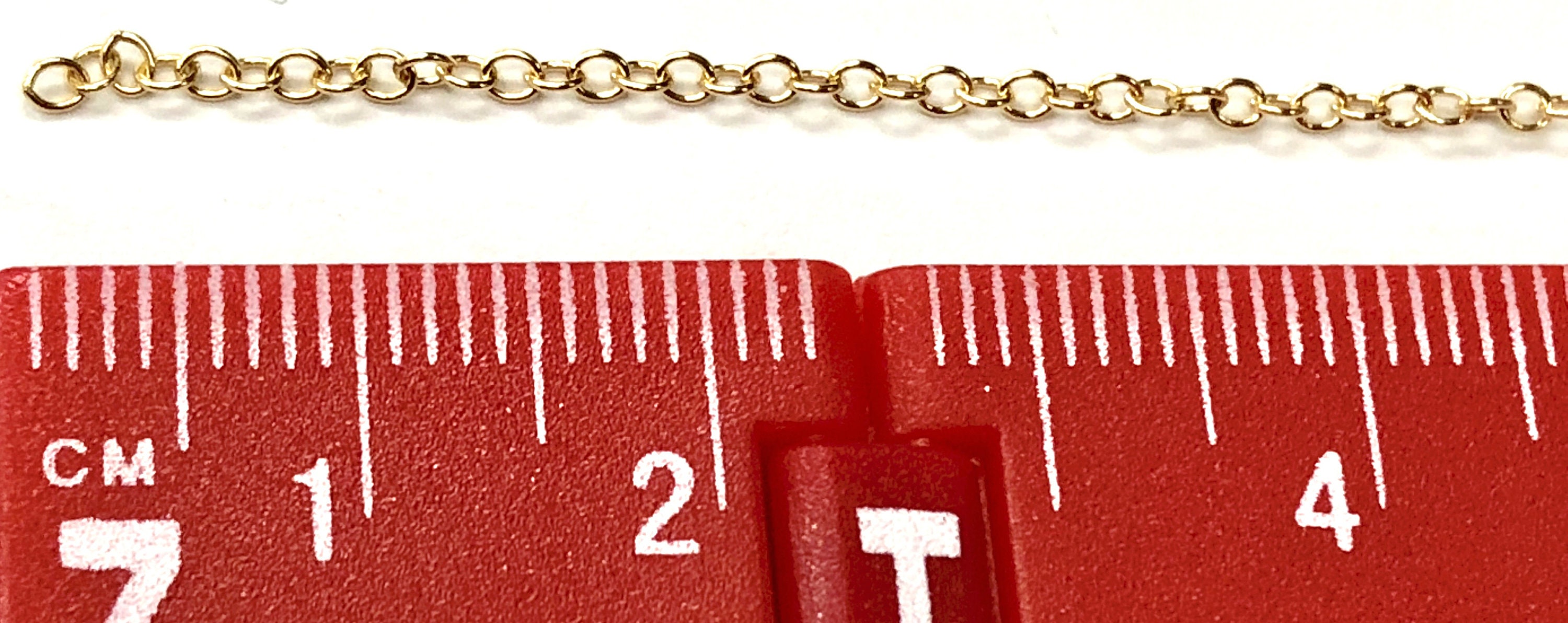 14 Kt Gold Filled Chain by the Foot Cable GF 2520 Wholesale Etsy