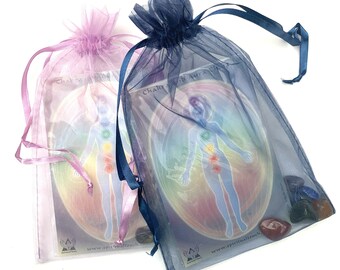 Chakra Crystal Kit, Aura Chart, Selenite, Palo Santo