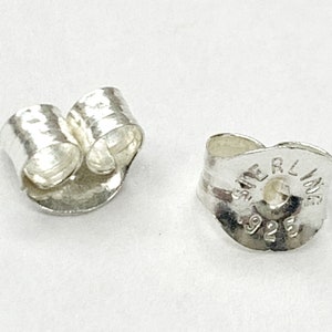 20 Stück 5,8 mm sterling Silber Ohrringträger für gepiercte Post 925 Schmuck machen Ohrring Lieferungen