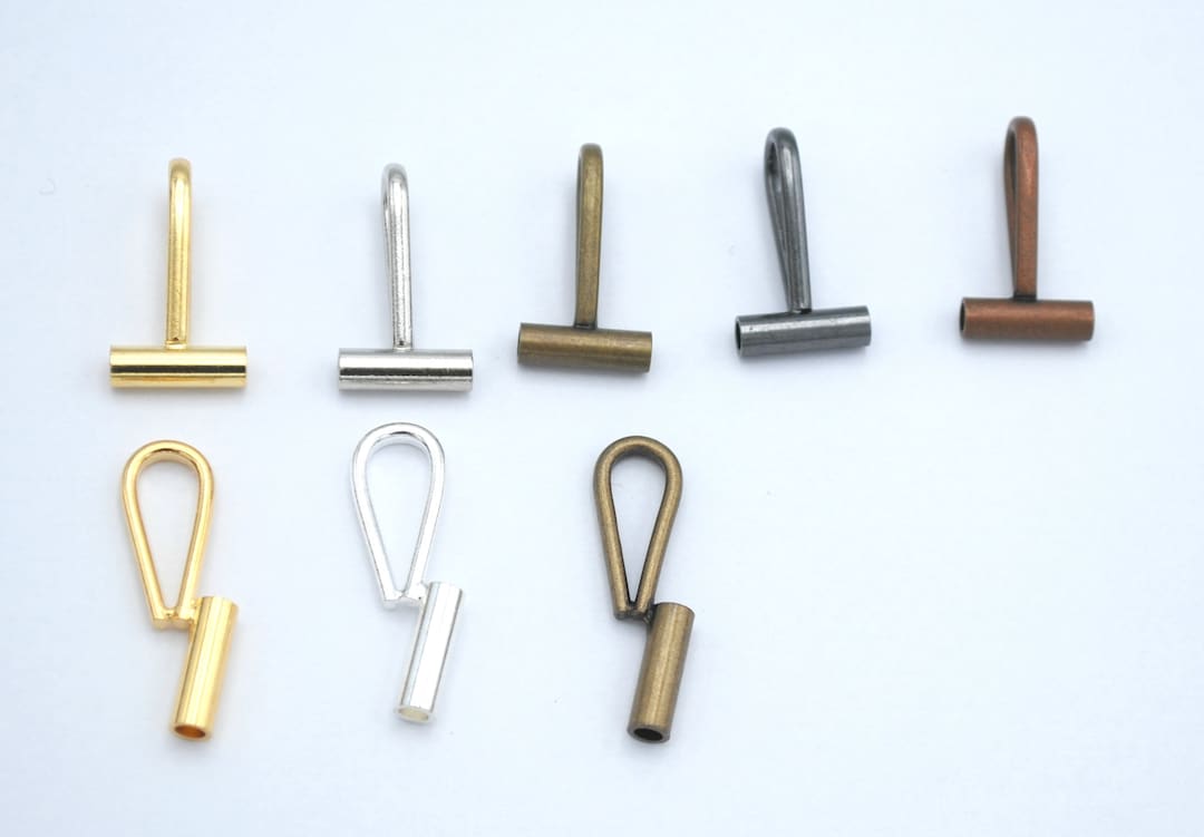 Brooch to Pendant Converter Gold Tone Silver Tone Antique Brass