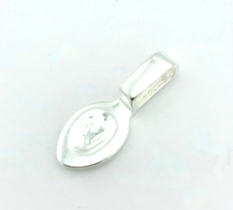 sterling silver glue on Bail pendant bail jewelry findings