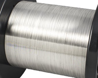 Alambre redondo de plata esterlina por pie para elaboración de joyas, se vende en calibres 10, 12, 14, 16, 18, 20, 22 y 24.