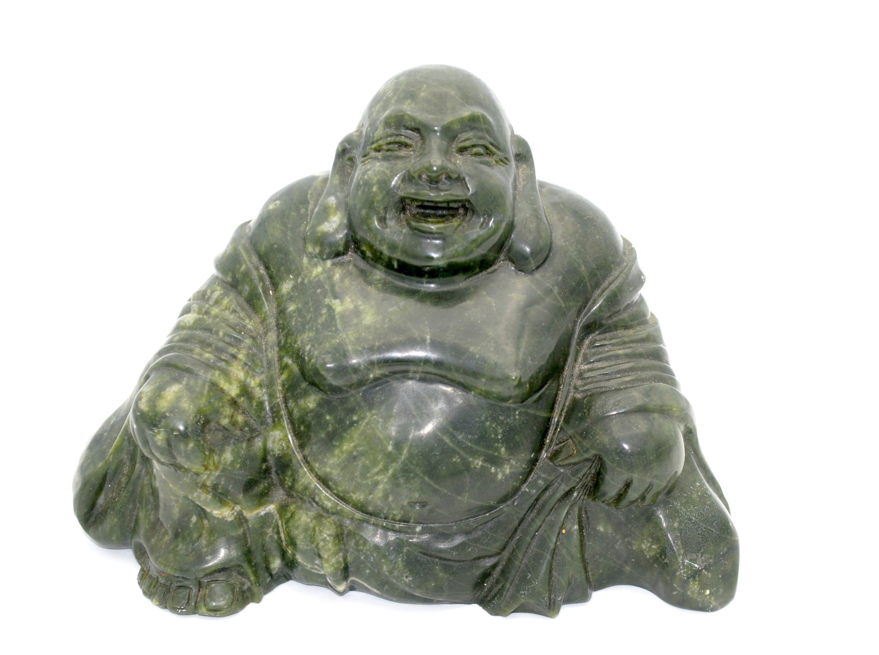 Large Jade Buddha statue carved green Yukon Alaska Nephrite Etsy