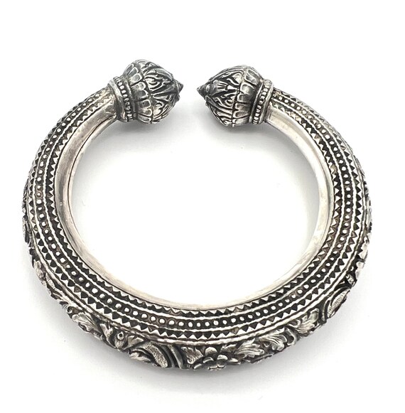 Vintage old Chinese export heavy chunky sterling … - image 6