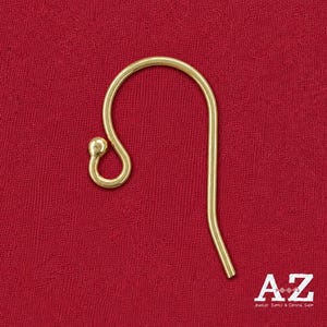14kt Gold Filled Earwires, Ball End French Hook, Jewelry Making Supplies