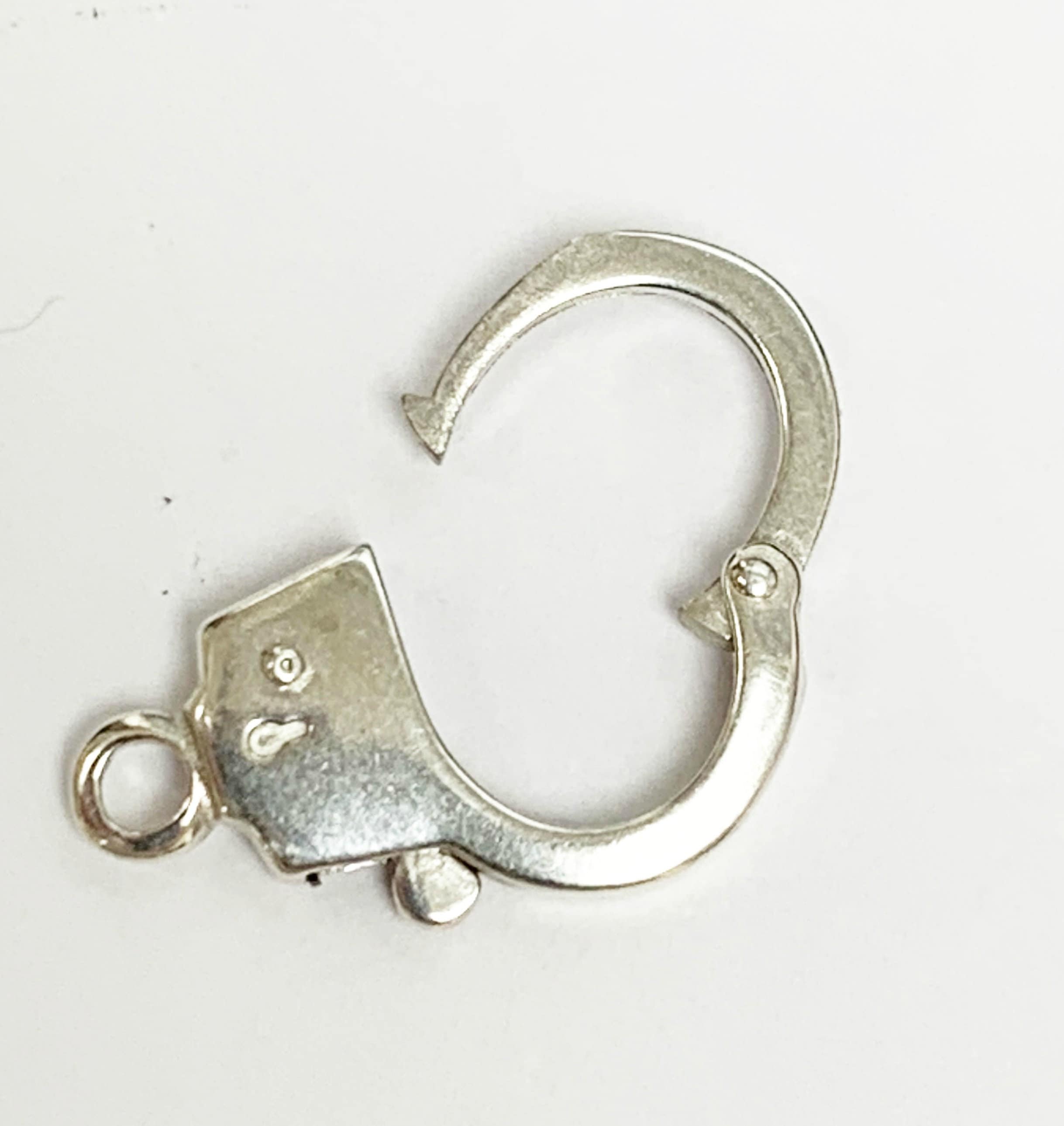 Sterling Silver Hand Cuff Clasps 14 Mm X 22 Mm Trigger Lobster Etsy